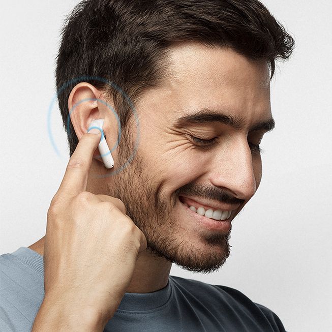 SoundPEATS TrueAir Wireless Bluetooth Earbuds – White - Image 2