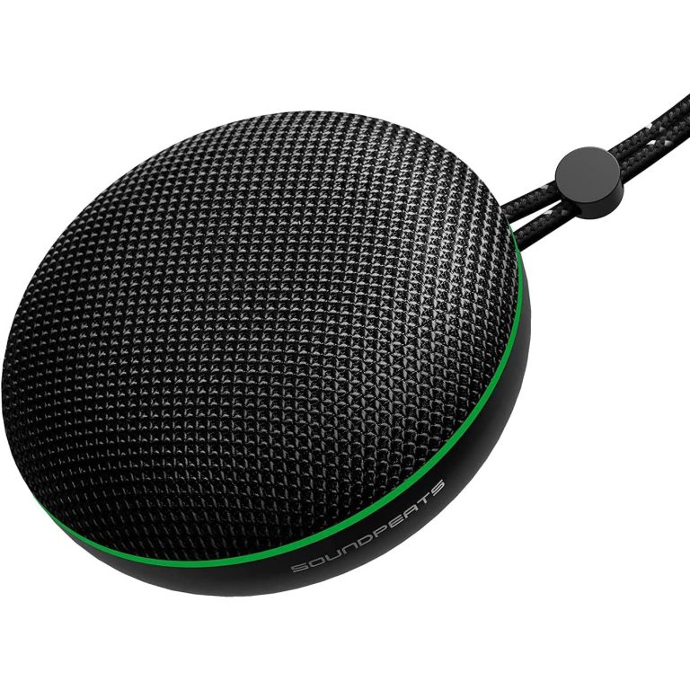 SoundPEATS Halo Bluetooth Speaker V5.0 Portable Wireless Speaker with 360 HD Surround Stereo Sound, 40mm Driver for Deep Bass, 3-Color RGB Light, 8 Hours Playtime