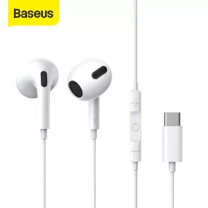Baseus C17 Type-C Earphones In Ear Hearphone Wired Headset With Mic For Smart Phone