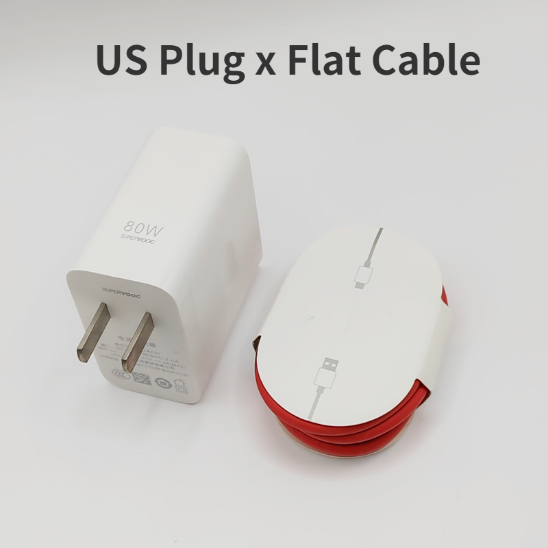 OnePlus Super Vooc 80W Adapter USB A-to-C Warp Charger Original