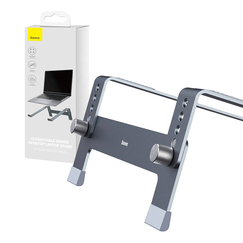 Baseus UltraStable Series Aluminum Alloy Portable Desktop Laptop Stand 4-Gear Adjustable - Image 3