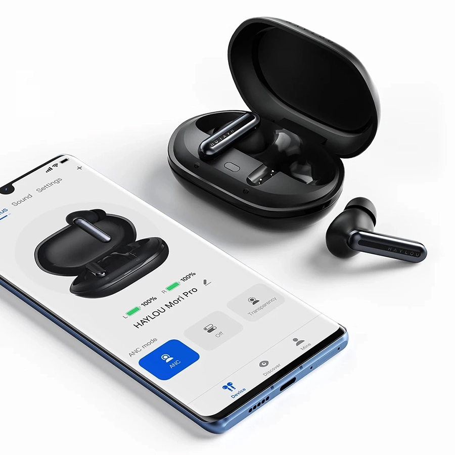 HAYLOU Mori Pro Earbuds with Active Noise Cancellation & Upto 35 Hours Playtime in lahore pakistan