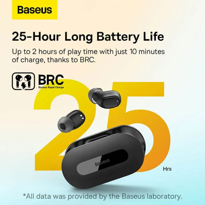 Baseus Bowie EZ10 True Wireless Earbuds Upto 25-30 Hours Playtime