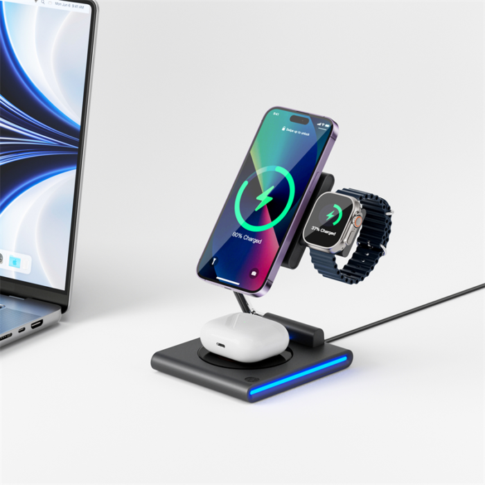 WiWU Wi-WO23 3 in 1 Wireless Charger
