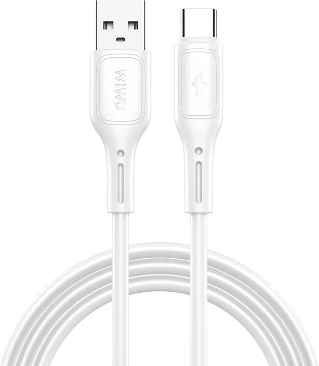 WiWU Wi-C042E Starlink Series USB-A to Type-C Data Cable Black - White