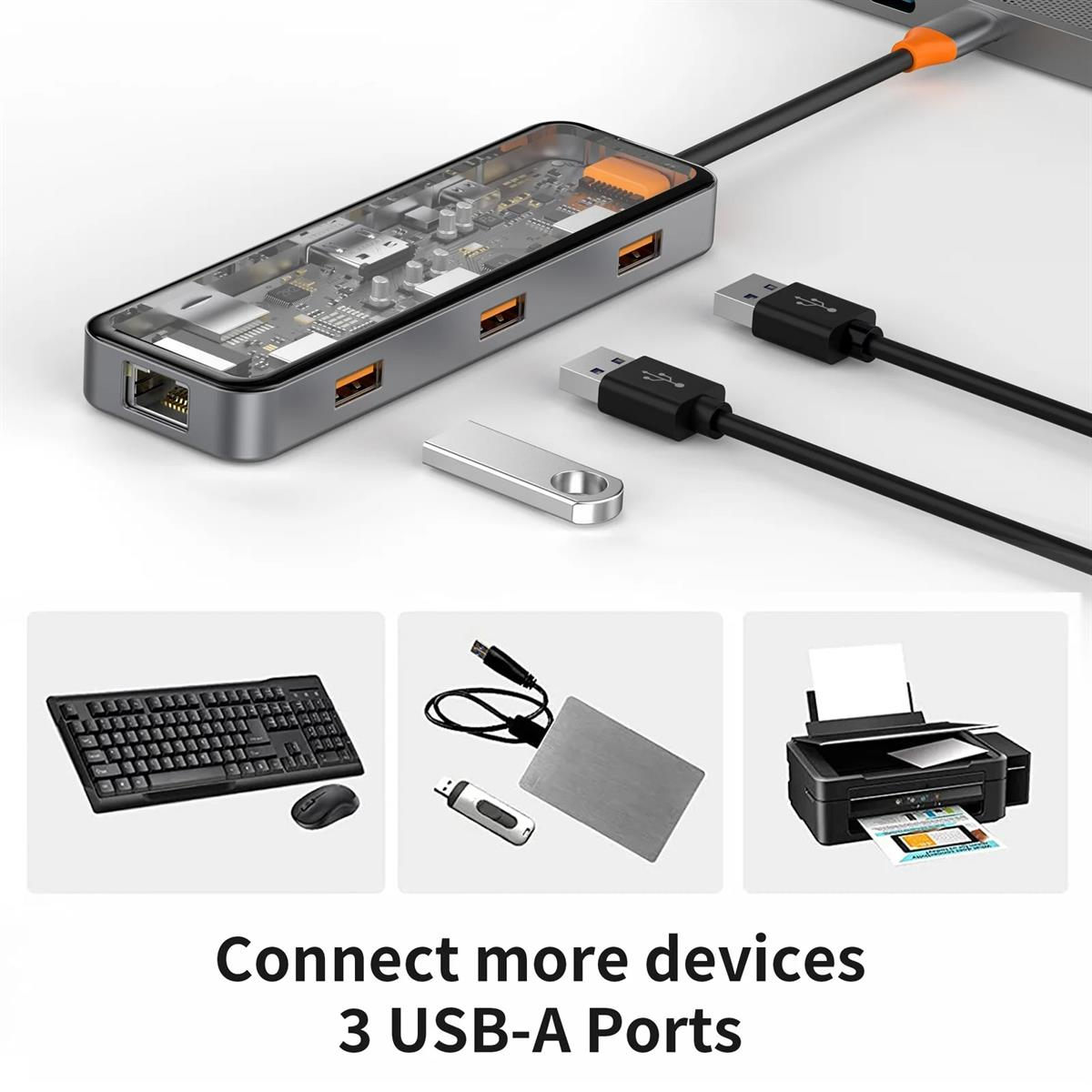 Wiwu Cyber Hub CB008 USB Type-C 8-in-1 Adapter