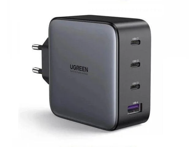 Ugreen A35874 4 Port Gan Fast Charger 100W 3 Type C +1 USB