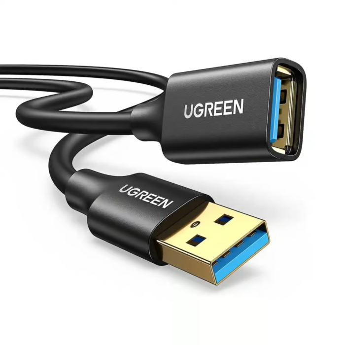 UGREEN 10368 USB 3.0 Extension Cable Male to Female USB Cable Black 1M