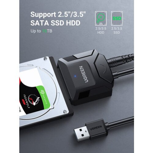Ugreen USB3.0 to 2.5 & 3.5 inch Sata 3.0 Interface Hard Disk Converter 20231