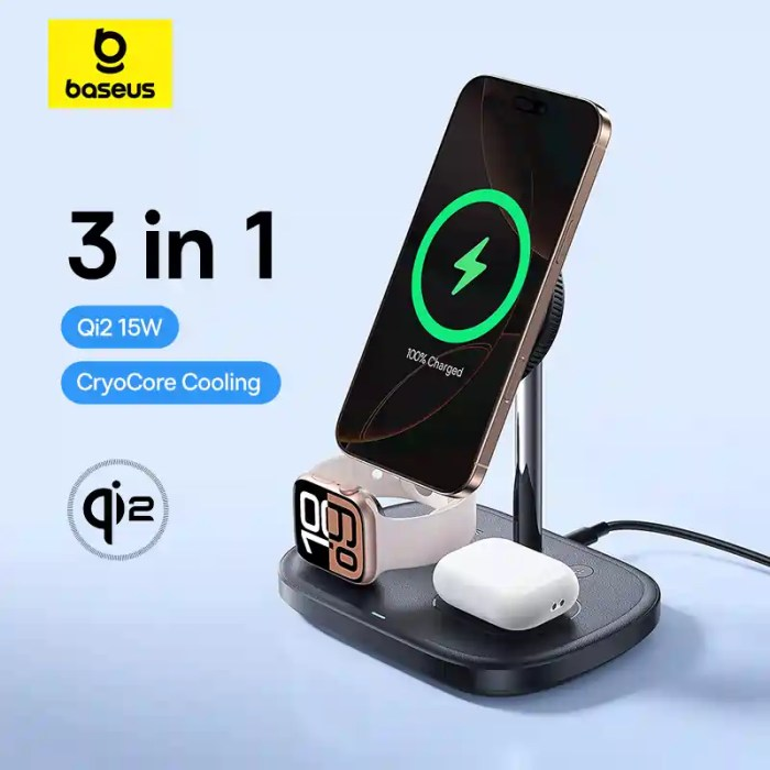 Baseus EnerFill FS41 3-in-1 Wireless Charging Stand