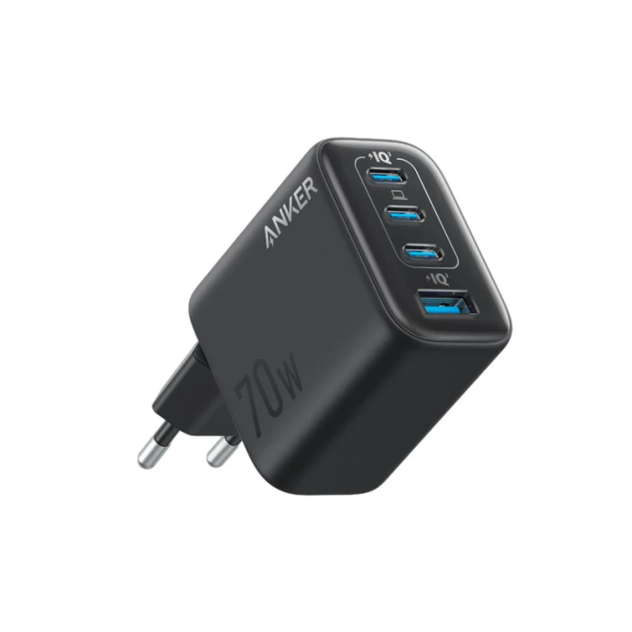 Anker Zolo 70W 4 Port Charger A121C 3C+1U PD 3.0 Compact GaN Fast Charger
