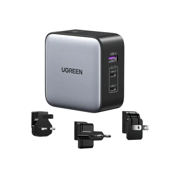 Ugreen 3-Port Gallium Nitride Fast Charger 65W – 35719