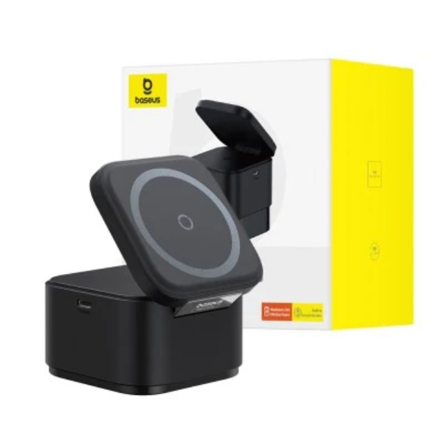 Baseus MagPro 2 in 1 Magnetic Wireless Charger 25W
