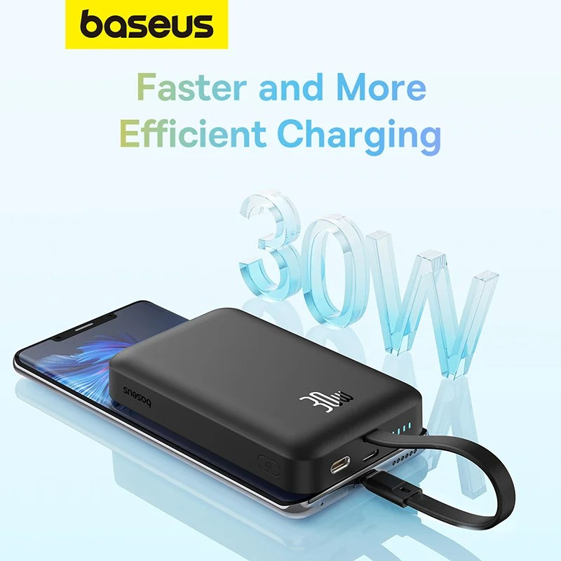 Baseus Magnetic Mini Wireless Fast Charge Power Bank 10000mAh 30W Black