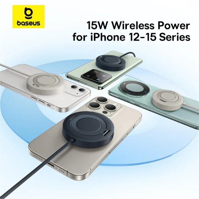 Baseus Simple Mini4 Magnetic Qi2 15W Wireless Charging Stand - Image 4