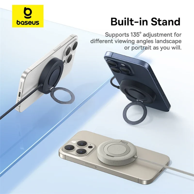 Baseus Simple Mini4 Magnetic Qi2 15W Wireless Charging Stand - Image 3