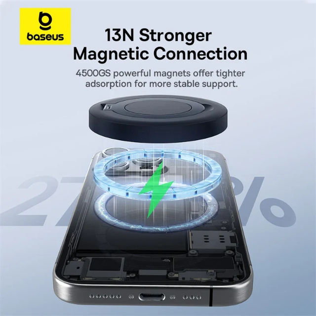 Baseus Simple Mini4 Magnetic Qi2 15W Wireless Charging Stand - Image 2