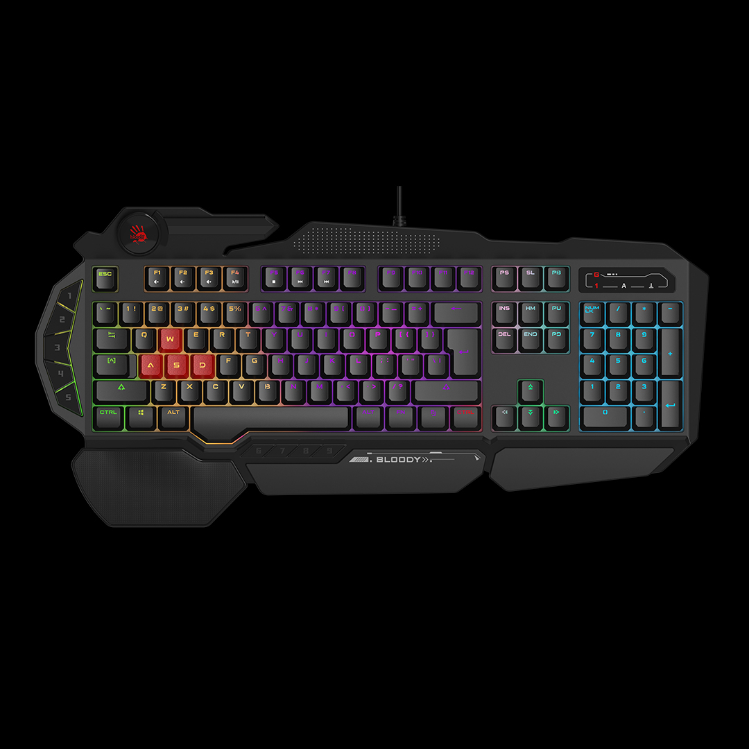 Bloody B310N Neon Gaming Keyboard - Black