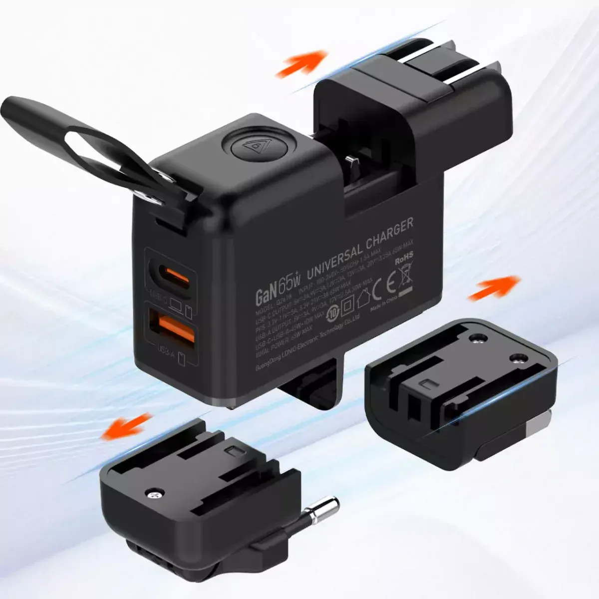 LDNIO Q2618 GaN 65W Fast Charging Universal Travel Charger