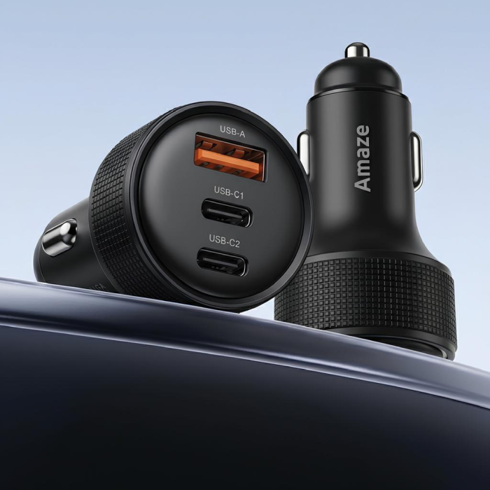 A456 DRIVE-ON 3-Port Fast Car Charger 93W