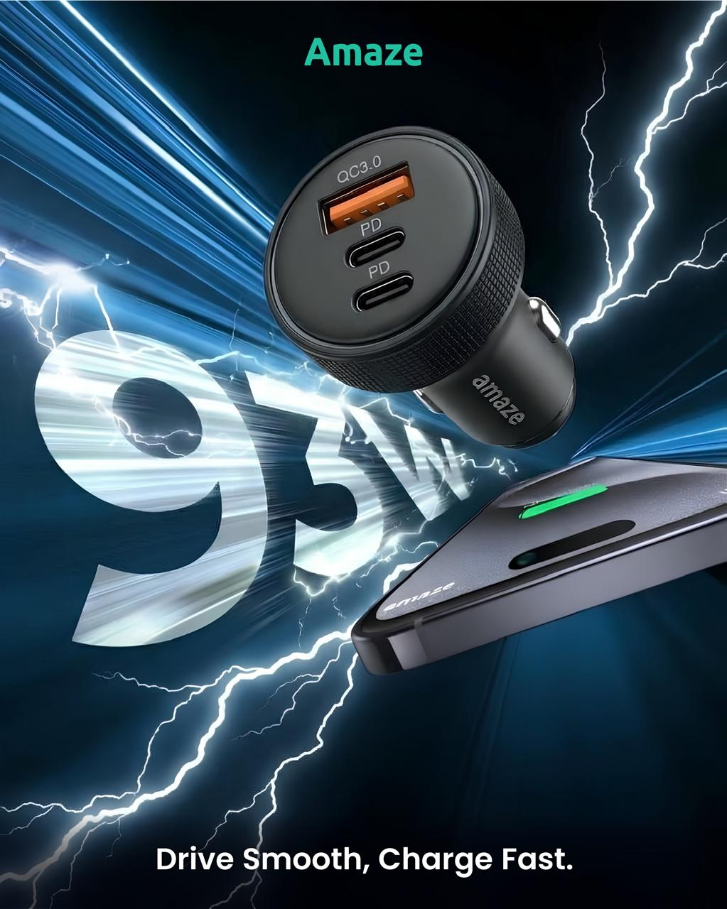 A456 DRIVE-ON 3-PORT FAST CAR CHARGER - 93W - Image 4