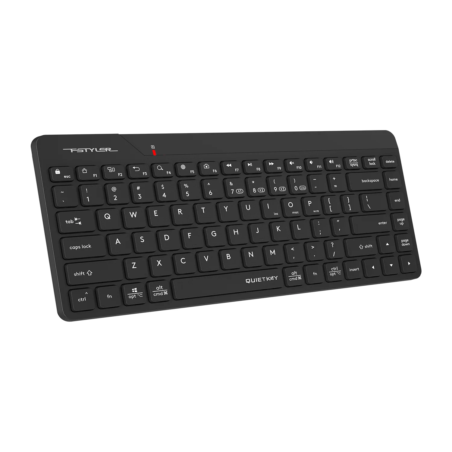 A4Tech Fstyler FBK22 AS / FBK23 AS Bluetooth & 2.4GHz Dual-Mode Wireless Keyboard – Black, US Layout - Image 3