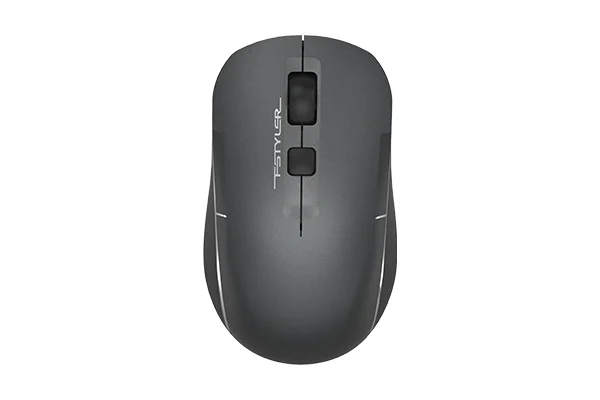 A4Tech FB26CS Air2 Fstyler Dual-Mode Bluetooth & 2.4GHz Wireless Silent Click Mouse – Icy White