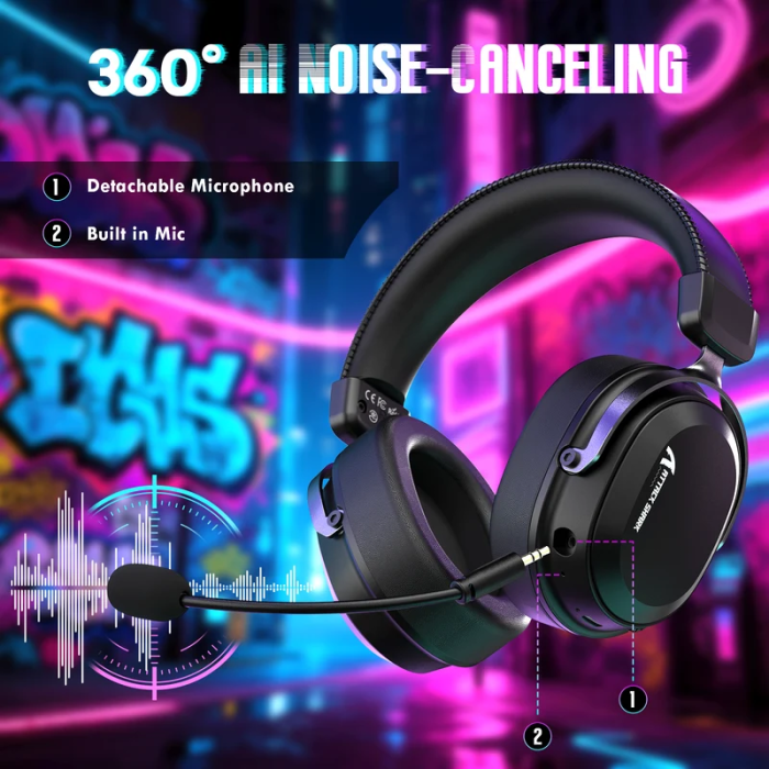 ATTACK SHARK L30 PRO Wireless Gaming Headset – 7.1 Surround Sound