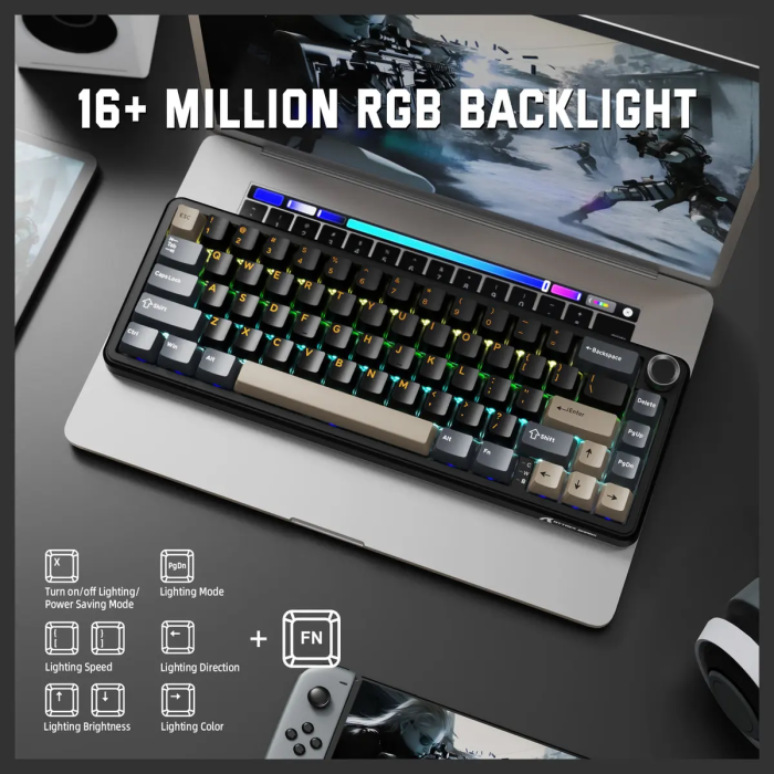 ATTACK SHARK X66 60% Wireless Gasket Mechanical Keyboard