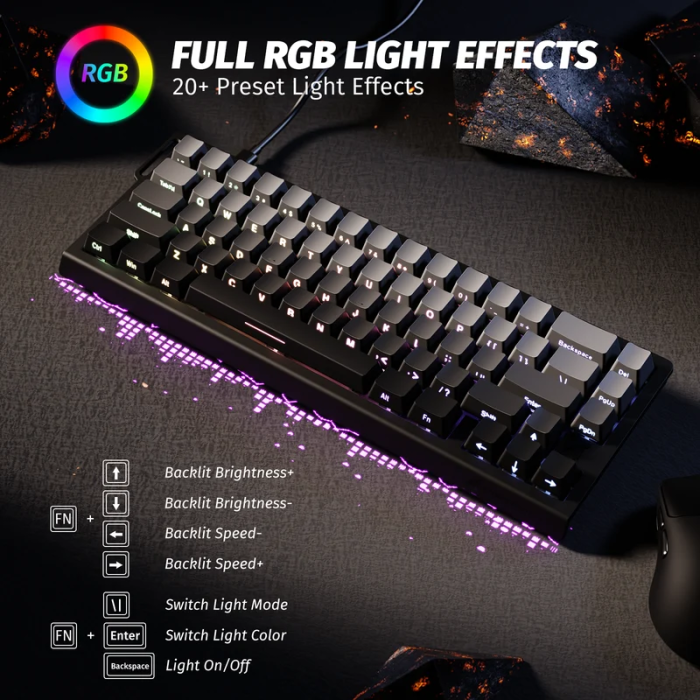 ATTACK SHARK X68 HE Rapid Trigger Gaming Keyboard