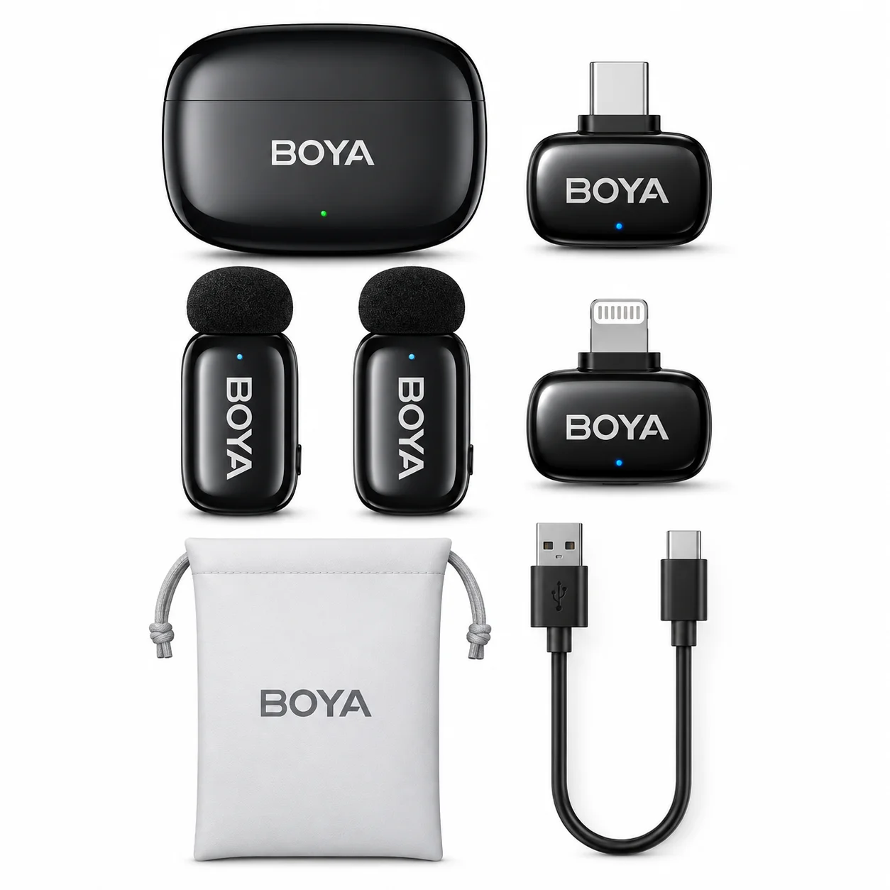 BOYA Mini 2 (01) Upgraded Super Mini Wireless Microphone with AI Noise Cancellation - Image 2