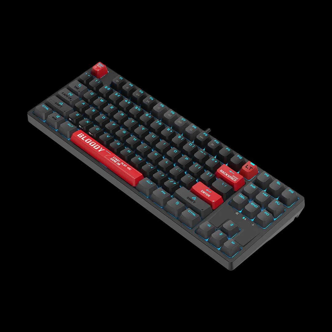 Bloody AT87 Alpha Optical Switch Mechanical Keyboard – Bloody Red