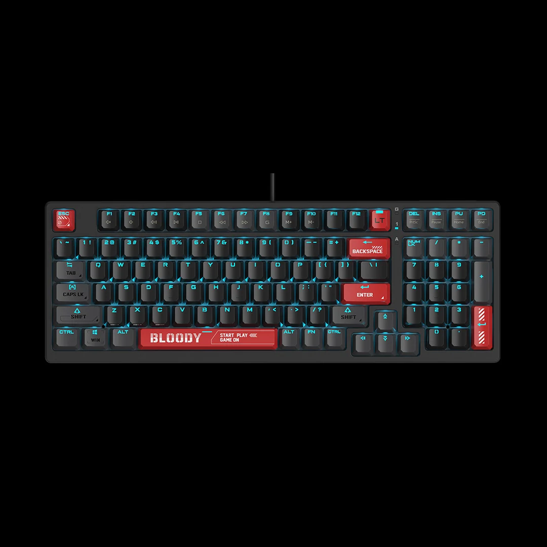 Bloody AT98 Alpha Optical Switch Mechanical Gaming Keyboard – Bloody Red, US Layout
