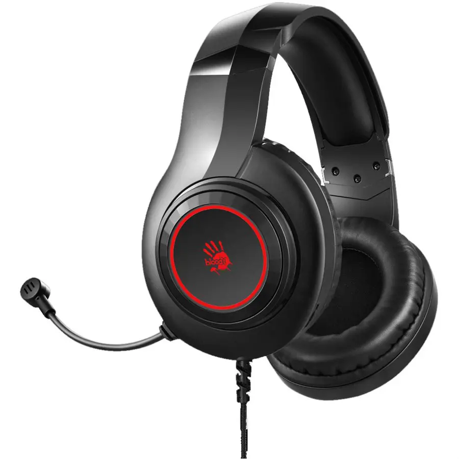 Bloody G220S Gaming Headset – Black | 50mm Drivers, Noise-Cancelling Mic & 7-Color LED Lighting - Image 2