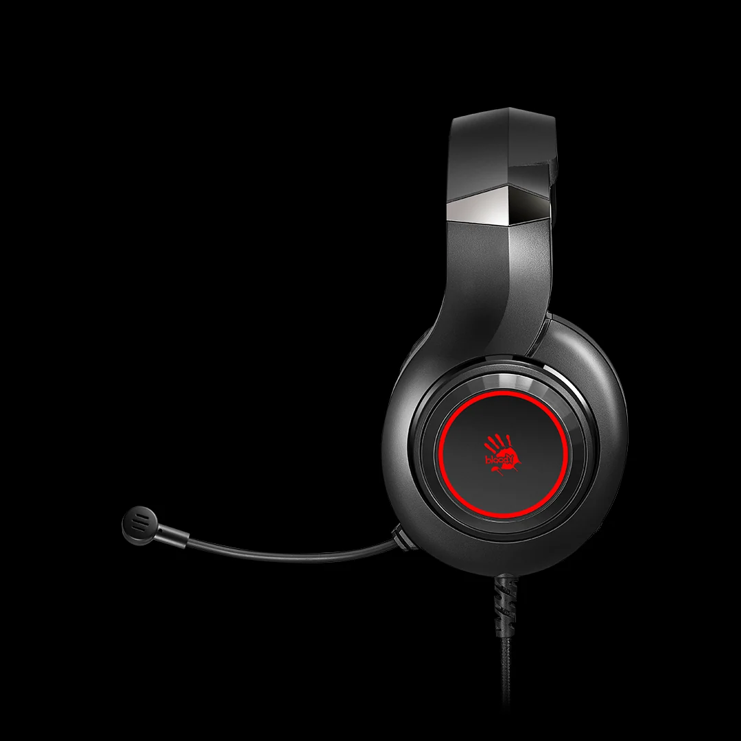 Bloody G220S Gaming Headset – Black | 50mm Drivers, Noise-Cancelling Mic & 7-Color LED Lighting - Image 3