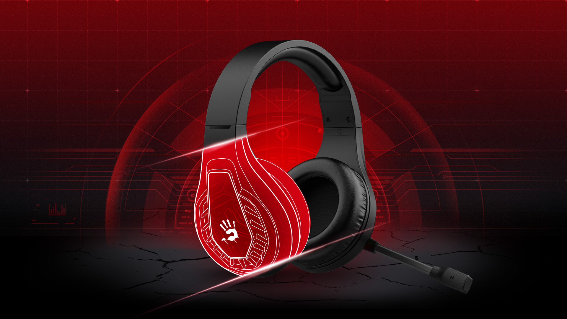 Bloody G230 7.1 Virtual Surround Sound RGB Gaming Headphone USB – Black - Image 2