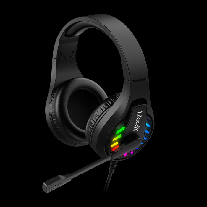 Bloody G230P Stereo Surround Sound RGB Gaming Headphone – Black 4-Pin 3.5mm Edition