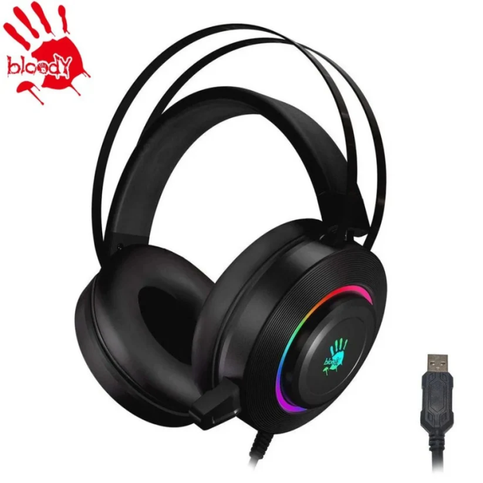 Bloody G521 Virtual 7.1 Surround Sound Gaming Headset – Black