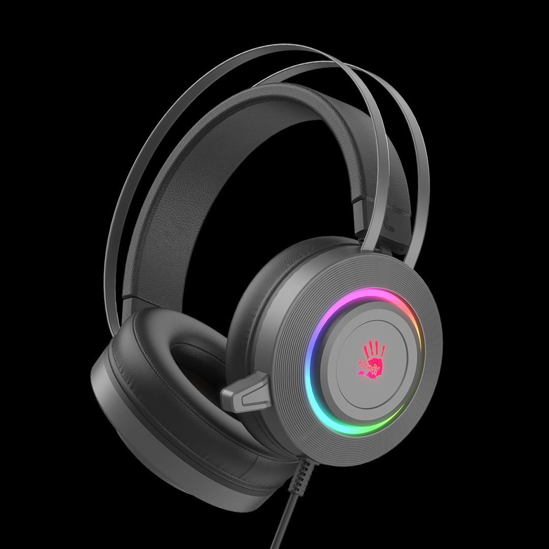 Bloody G521S Neon USB Gaming Headphone – Grey