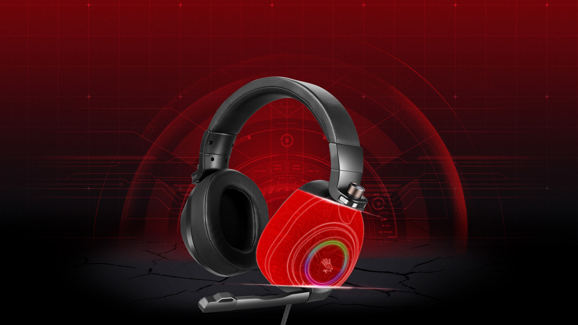 Bloody G580 RGB 7.1 Virtual Surround Sound HiFi Gaming Headphone - Image 2