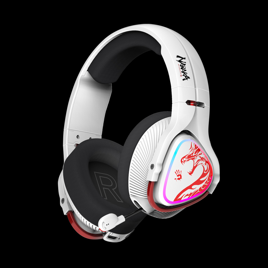 Bloody MR720 Bluetooth + 2.4GHz + Wired Triple-Mode RGB Gaming Headphone