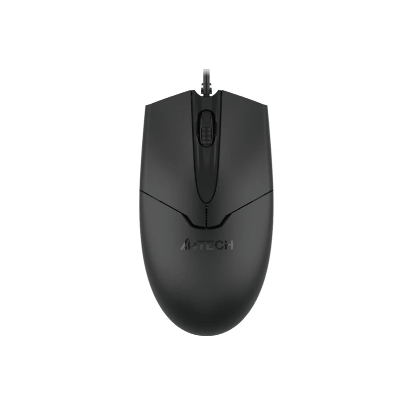 A4Tech OP-550S Silent Click Wired USB Mouse with Teflon Feet – Black - Image 3