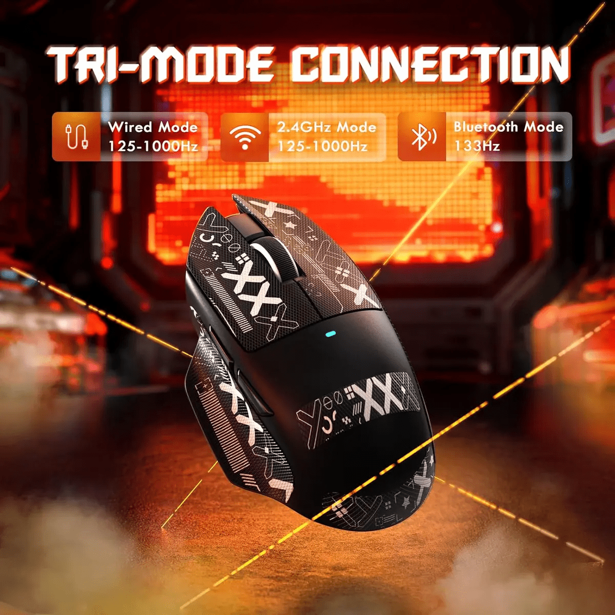 Attack Shark V6 65g Superlight Wireless Gaming Mouse with Magnetic Charging Dock